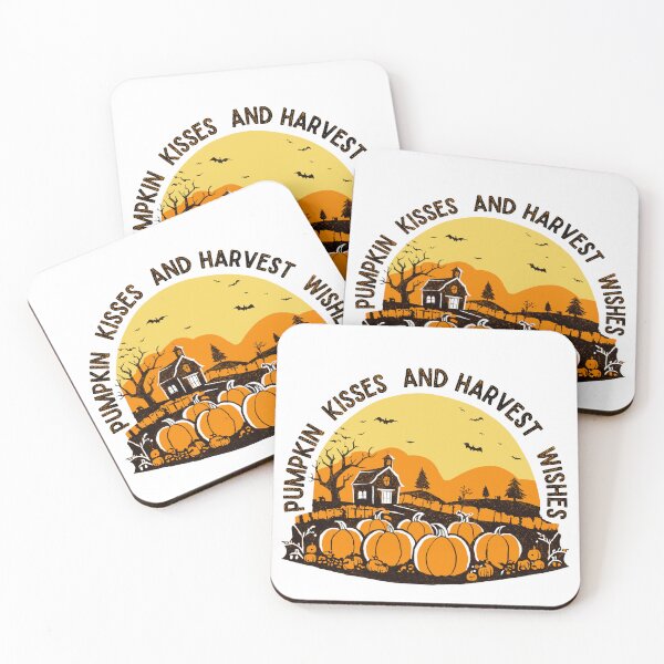 Item preview, pumpkin kisses and harvest wishes. designed and sold by Lillieoandco.