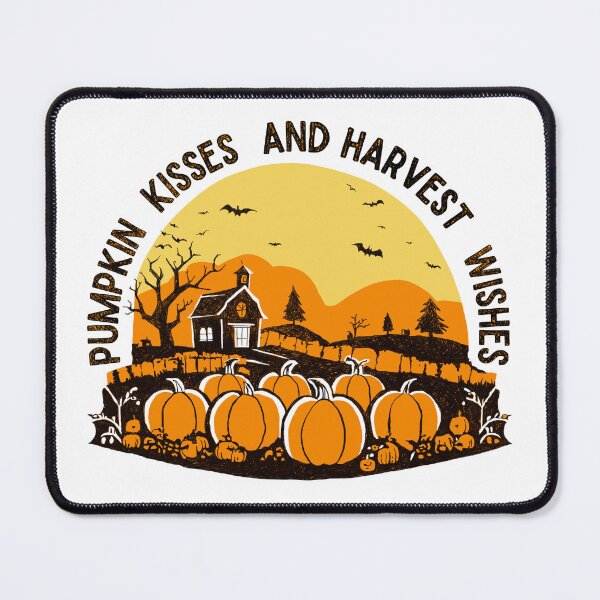 Item preview, pumpkin kisses and harvest wishes. designed and sold by Lillieoandco.