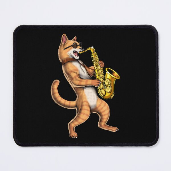 Item preview, Cat Saxophone Player designed and sold by underheaven.