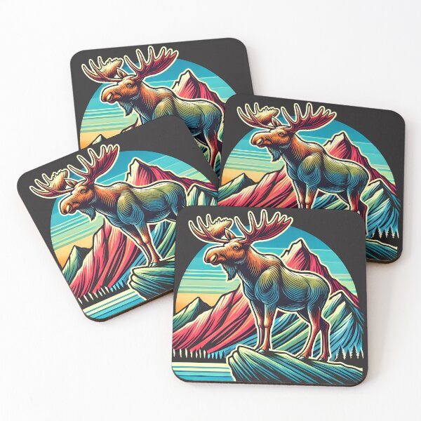 Item preview, Moose hikers and campers designed and sold by nodij.