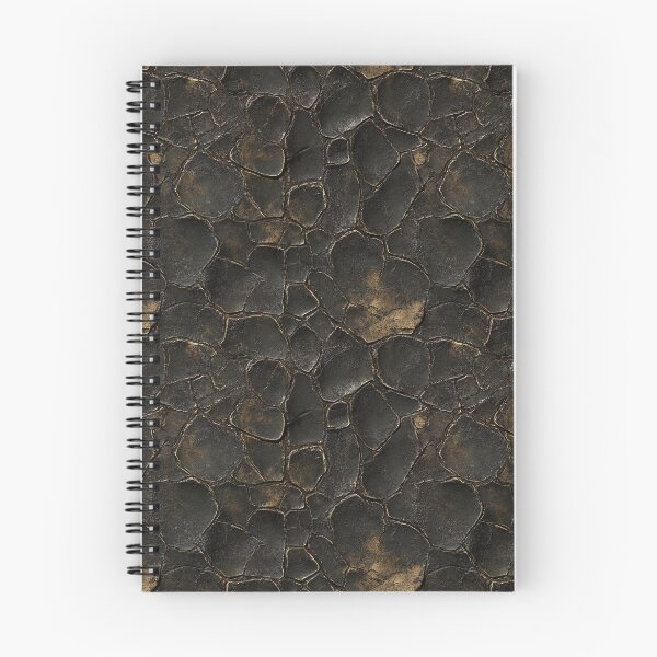 Item preview, Patrón de textura de roca de lava negra agrietada designed and sold by InkInduldge.