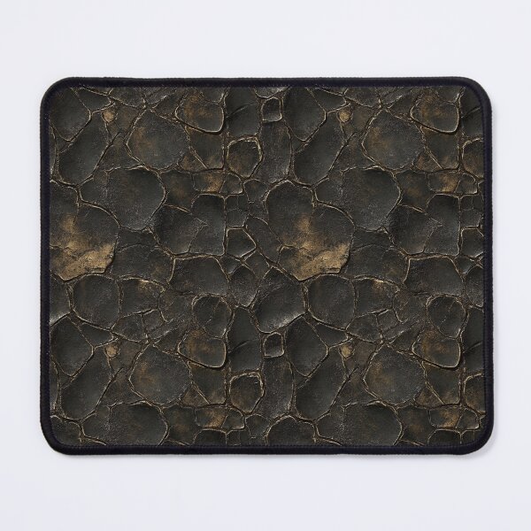 Item preview, Cracked Black Lava Rock Texture Pattern designed and sold by InkInduldge.