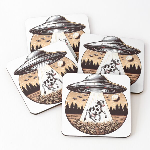 Item preview, Cow Abduction by UFO designed and sold by ZetaDream.