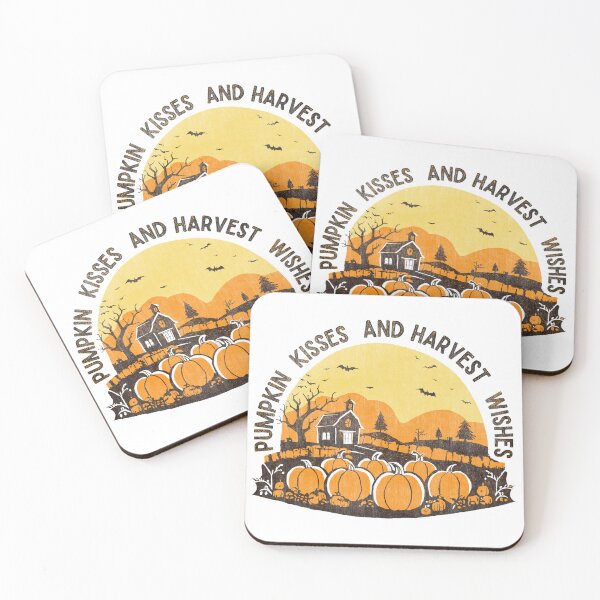 Item preview, pumpkin kisses and harvest wishes. designed and sold by Lillieoandco.