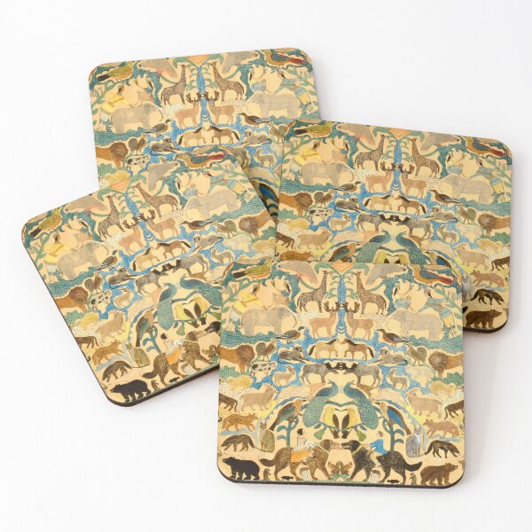 Item preview, Primitive Art Family Tree Design with Animals designed and sold by CulturalCurios.