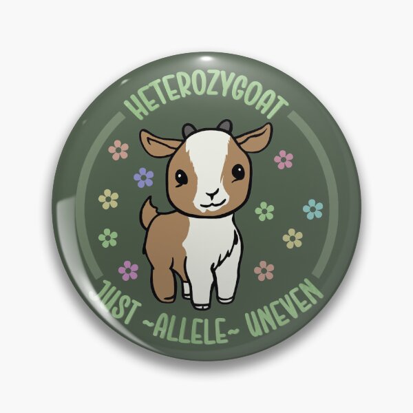 Item preview, Heterozygoat Science Pun designed and sold by Mint-Rose.