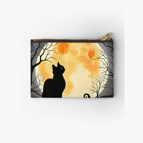 Item preview, Halloween Black Cat Looking at Full Moon designed and sold by Travelcases.