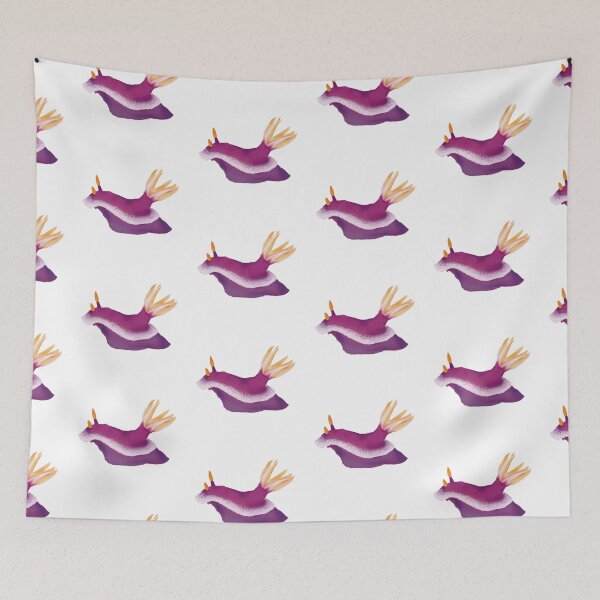 Item preview, Nudibranch - sea slug - Hypselodoris apolegma designed and sold by Poulpimousse.
