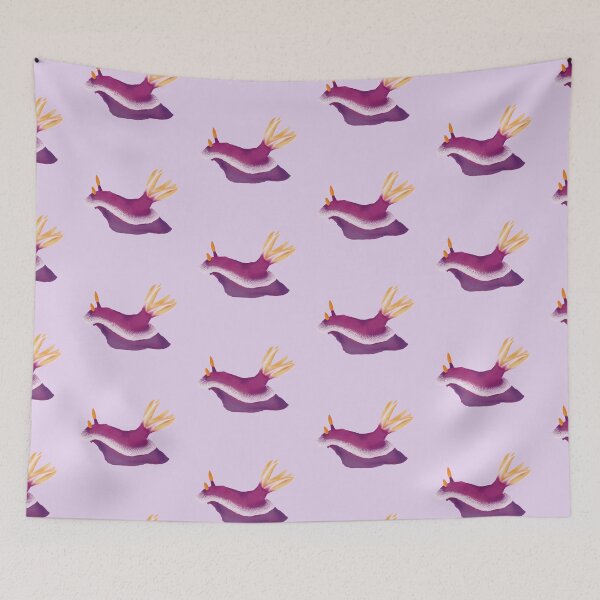 Item preview, Nudibranch - sea slug - Hypselodoris apolegma - lila designed and sold by Poulpimousse.