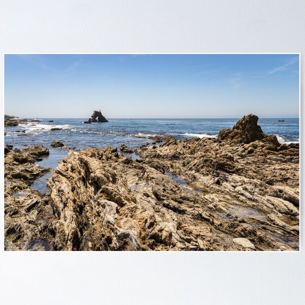 Lacy Sea Foam and Jagged Rocks - Corona Del Mar Beach Orange County  California Photograph by Georgia Mizuleva - Fine Art America