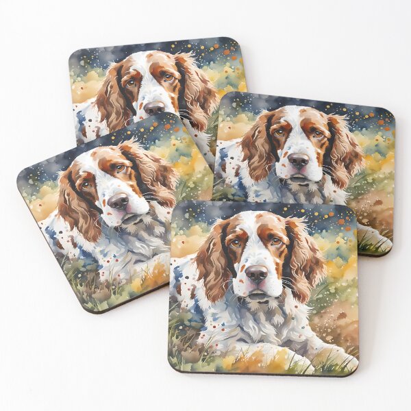 Item preview, 'Welsh Springer Spaniel II' Dog Breed Pet Portrait designed and sold by Country-Artist.