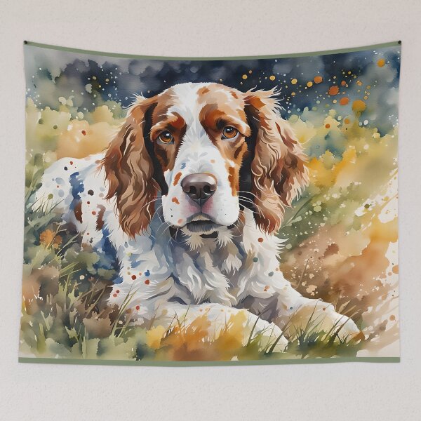 Item preview, 'Welsh Springer Spaniel II' Dog Breed Pet Portrait designed and sold by Country-Artist.