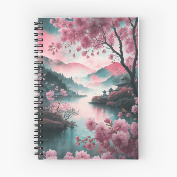 Aperçu de l'œuvre Douce beauté des cerises japonaises à l'aquarelle créée et vendue par notevidia.