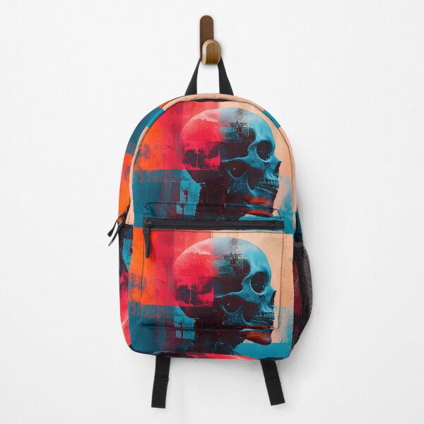 Item preview, Glitch Skull: Neon Distortion designed and sold by AI-Only Creations.