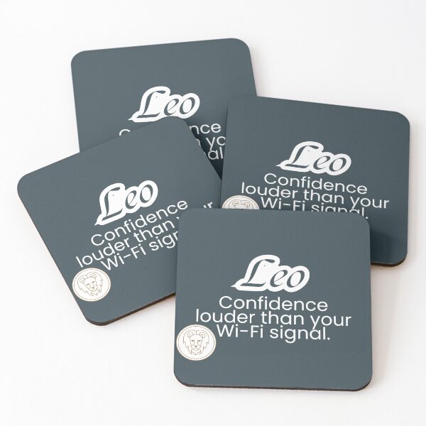 Item preview, Leo: Confidence Louder Than Your Wi-Fi Signal designed and sold by The Queer Designer.