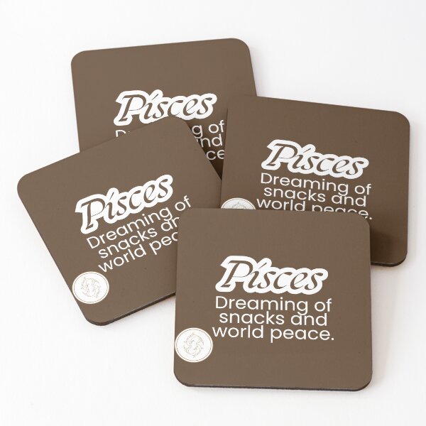 Item preview, Pisces: Dreaming of Snacks and World Peace designed and sold by The Queer Designer.