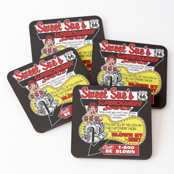 Item preview, Funny Sweet Sue's RT 66 Supercharger Engine Car Service designed and sold by thet-shirtman.