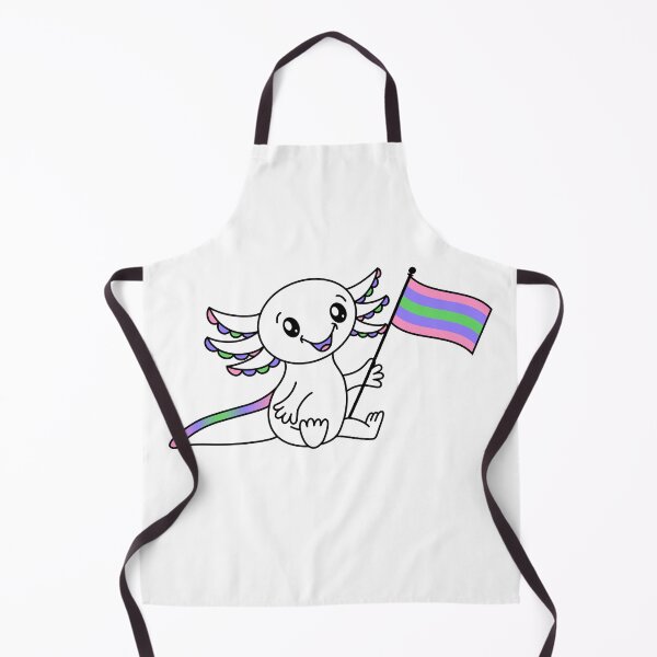 Item preview, Cute Axolotl with Trigender Pride Flag LGBTQ+ designed and sold by JoyfulJen.