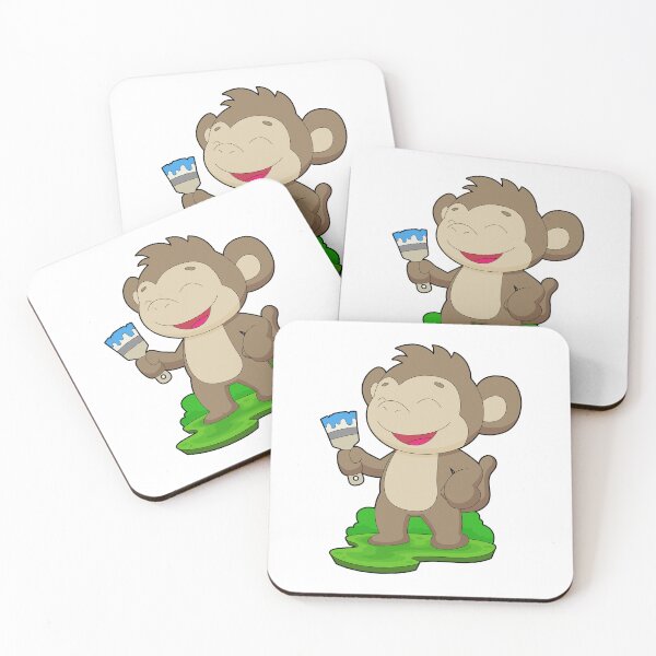 Item preview, Monkey Painter Paint brush Painting designed and sold by Snabdesign84.