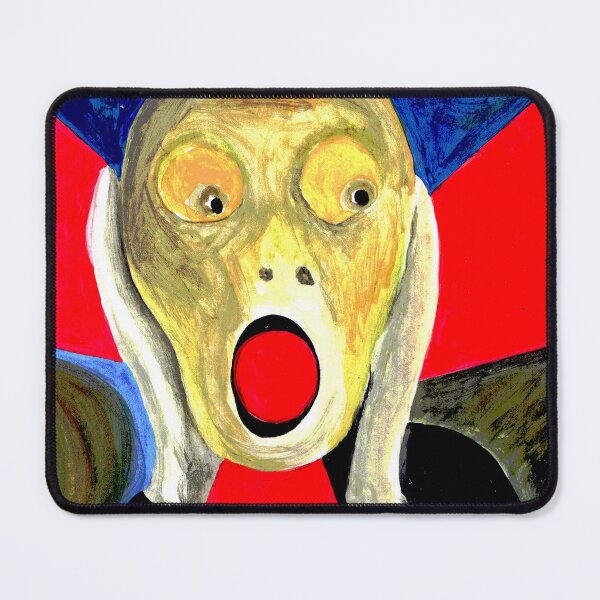 Item preview, The Scream Inspired with Radiation Symbol Painting designed and sold by Lily Rose Doodle.