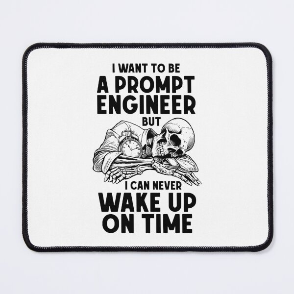 Item preview, Funny AI Prompt Engineer Prompter Sleeping Prompt Skeleton designed and sold by GrandeDuc.