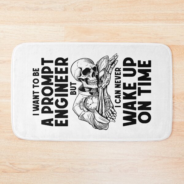 Item preview, Funny AI Prompt Engineer Prompter Sleeping Prompt Skeleton designed and sold by GrandeDuc.