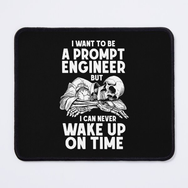 Item preview, Funny AI Prompt Engineer Prompter Sleeping Prompt Skeleton designed and sold by GrandeDuc.