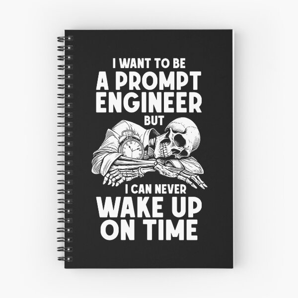 Item preview, Funny AI Prompt Engineer Prompter Sleeping Prompt Skeleton designed and sold by GrandeDuc.