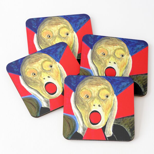 Item preview, The Scream Inspired with Radiation Symbol Painting designed and sold by Lily Rose Doodle.