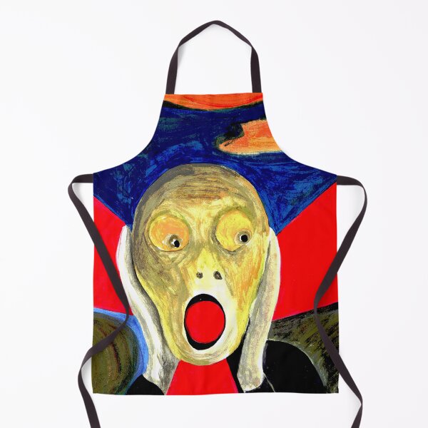 Item preview, The Scream Inspired with Radiation Symbol Painting designed and sold by Lily Rose Doodle.