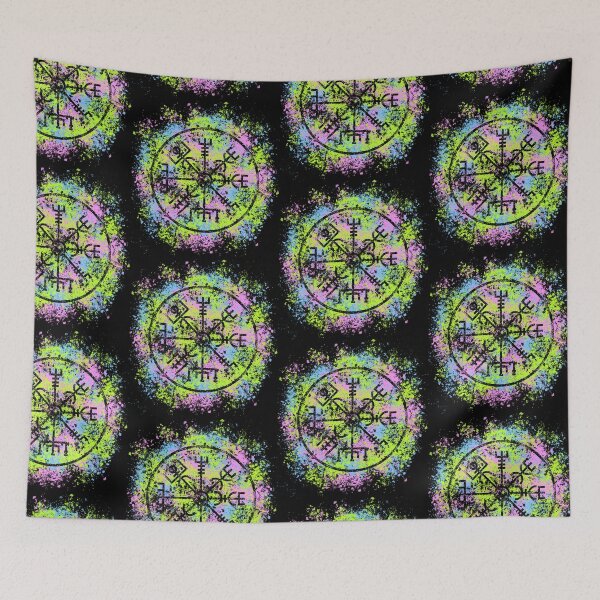 Item preview, Vegvisir Viking Wayfinder PAINTBALL SPLASH! designed and sold by Spammabelle.
