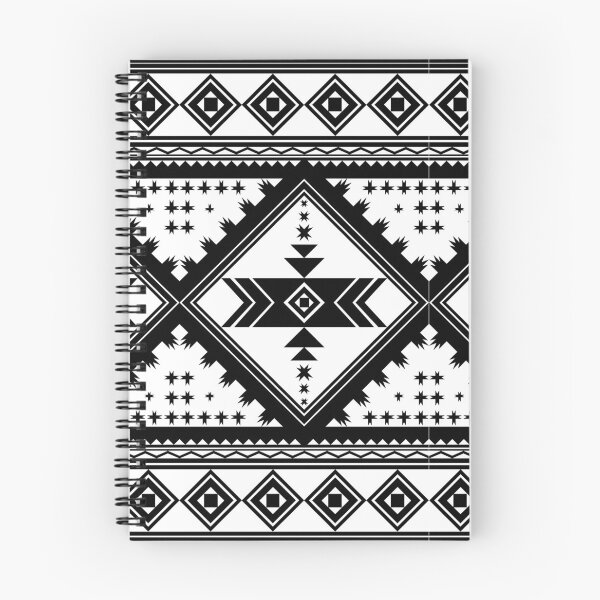 Aperçu de l'œuvre Motif ethnique géométrique africain noir créée et vendue par PolkaStudio.