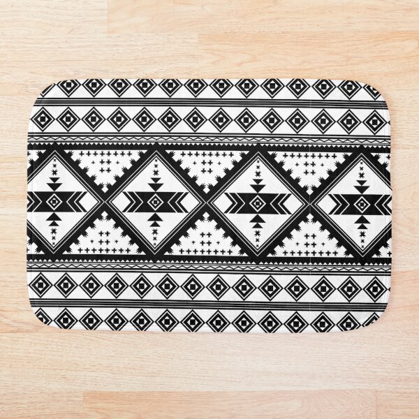 Item preview, Patrón étnico geométrico africano negro designed and sold by PolkaStudio.
