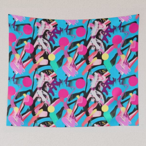 Item preview, Artistic colorful graffiti street art pattern designed and sold by softpixel.