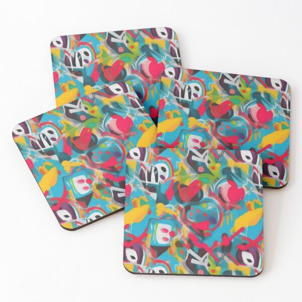 Item preview, Colorful grungy graffiti street art pattern designed and sold by softpixel.