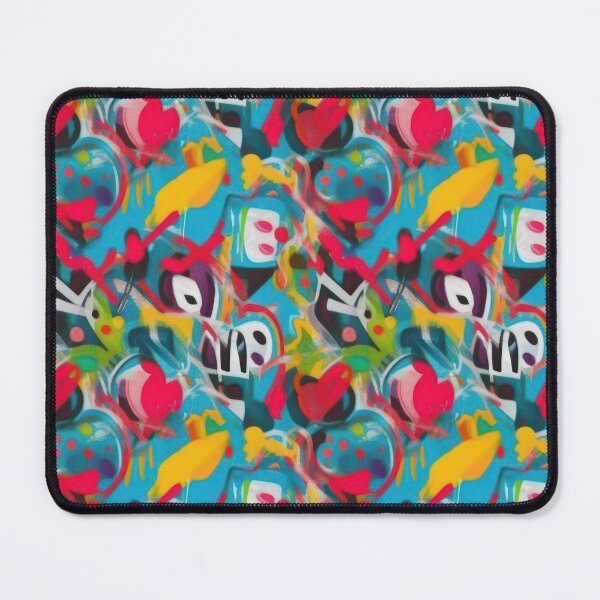 Item preview, Colorful grungy graffiti street art pattern designed and sold by softpixel.