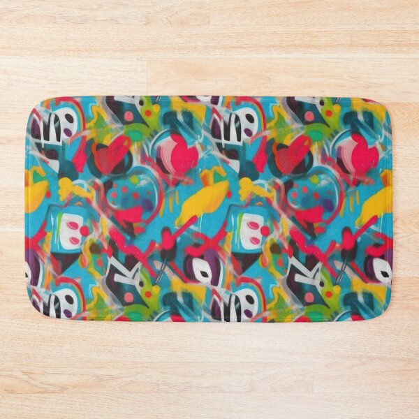 Item preview, Colorful grungy graffiti street art pattern designed and sold by softpixel.