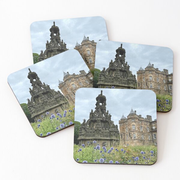 Item preview, Holyrood Palace and blue globe thistles designed and sold by renprovo.