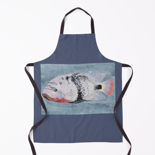 Item preview, Watercolour tropical fish - Vieja Cichlid designed and sold by marinettesshop.