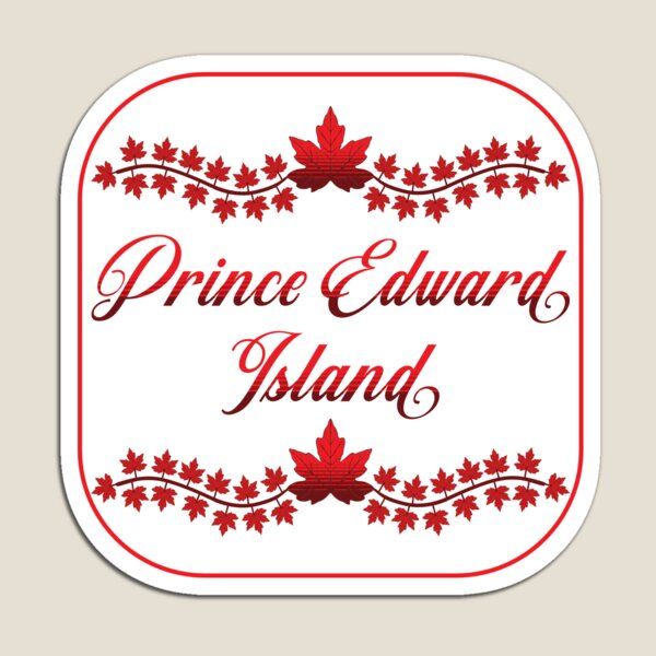 Item preview, Prince Edward Island a Big Bold and Red Design by Tjays on a Cool designed and sold by TJays.