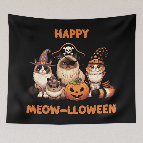 Item preview, Happy Meow-lloween Cute Cats in Halloween Costumes  designed and sold by ScroggMcGoose.