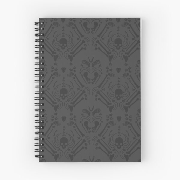 Item preview, Grey Skeleton Damask  designed and sold by The Noir Arts.