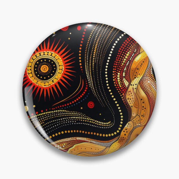 Item preview, Aboriginal Inspired Dot Art - Wilderness designed and sold by GrinGalore.