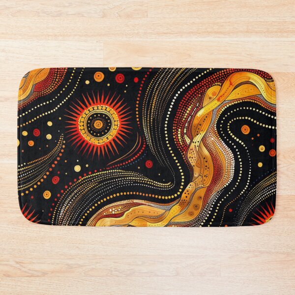 Item preview, Aboriginal Inspired Dot Art - Wilderness designed and sold by GrinGalore.