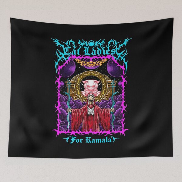 Item preview, Cat Ladies For Kamala - Metal Cat Lady - Halloween 2024 designed and sold by vestalshop.