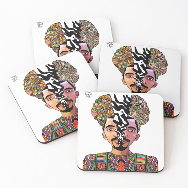 Item preview, Abstract African Art with Duality and Schizophrenia designed and sold by DrawHandArt.