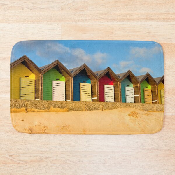 Item preview, Blyth Beach Huts in Winter Sunshine designed and sold by Violaman.