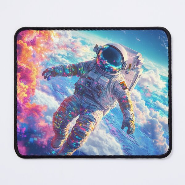 Item preview, Beautiful Galaxy Astronaut VS Pixel Minecraft World designed and sold by GrinGalore.