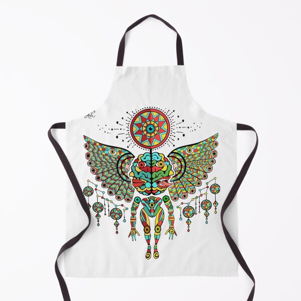 Item preview, Exploring the Intricate Layers of Symbolism in Vividly Colored Geometric Artwork Representing the Duality of the Mind designed and sold by DrawHandArt.
