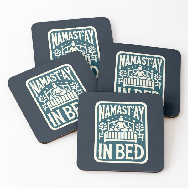 Item preview, Namast'ay In Bed | Funny Yoga and Relaxation designed and sold by DuxDesigns.
